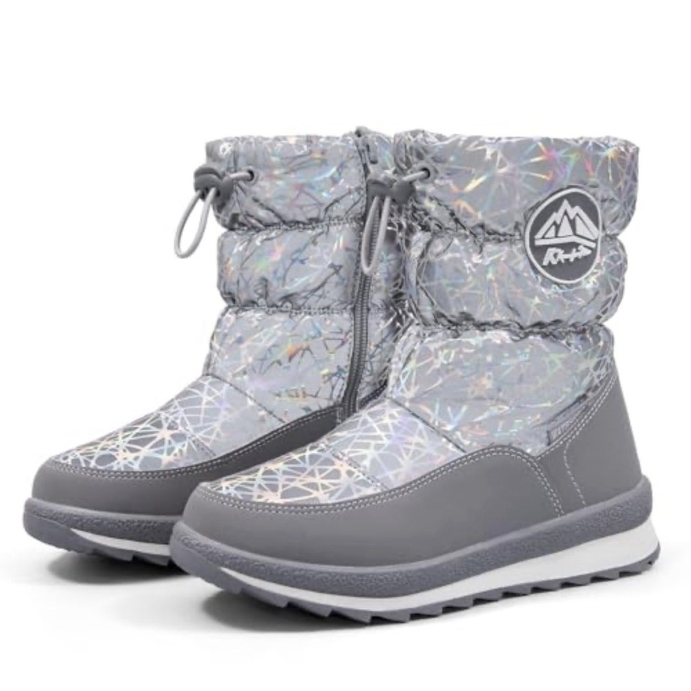 Kids Snow Boots Boys Girls Toddler Winter Outdoor Boots Waterproof with Fur  4